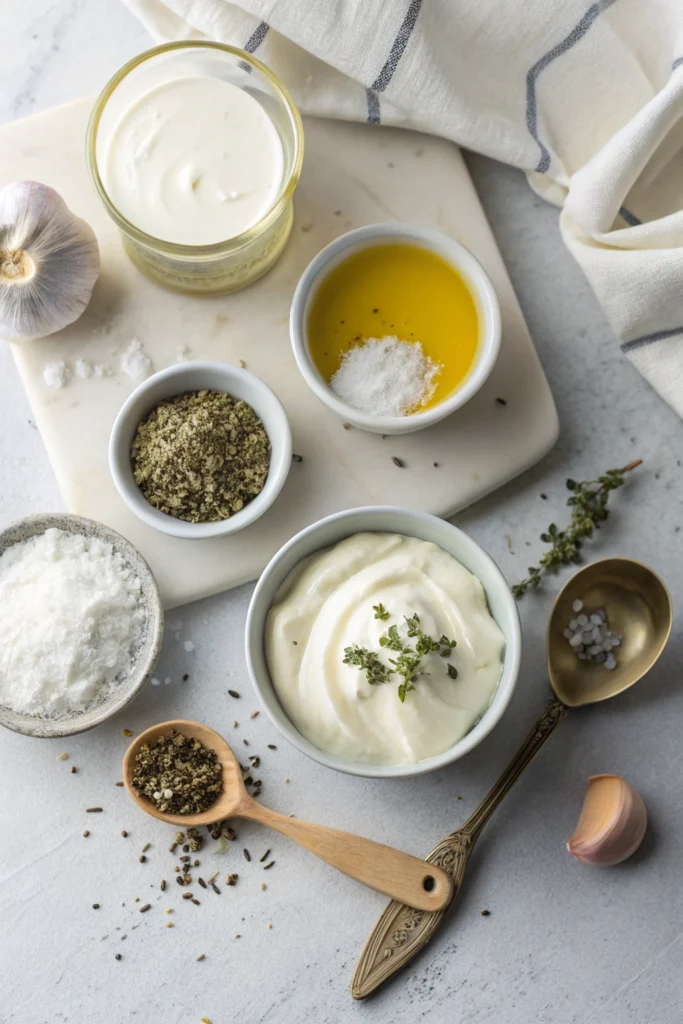 Bowl of lactose free cream cheese garnished with chives and dill
